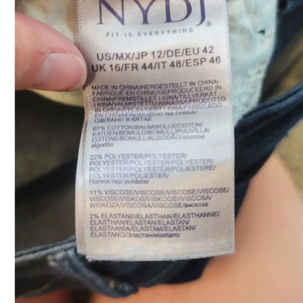 NYDJ SHERI SLIM JEANS W LIFT TUCK, SZ 12 SHORT